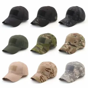 test_Outdoor Sports Camouflage Magic Stick Baseball Cap Sunshade Hat Tactical Hat Casual Plaid Pattern Men's Sport Hat Headwear