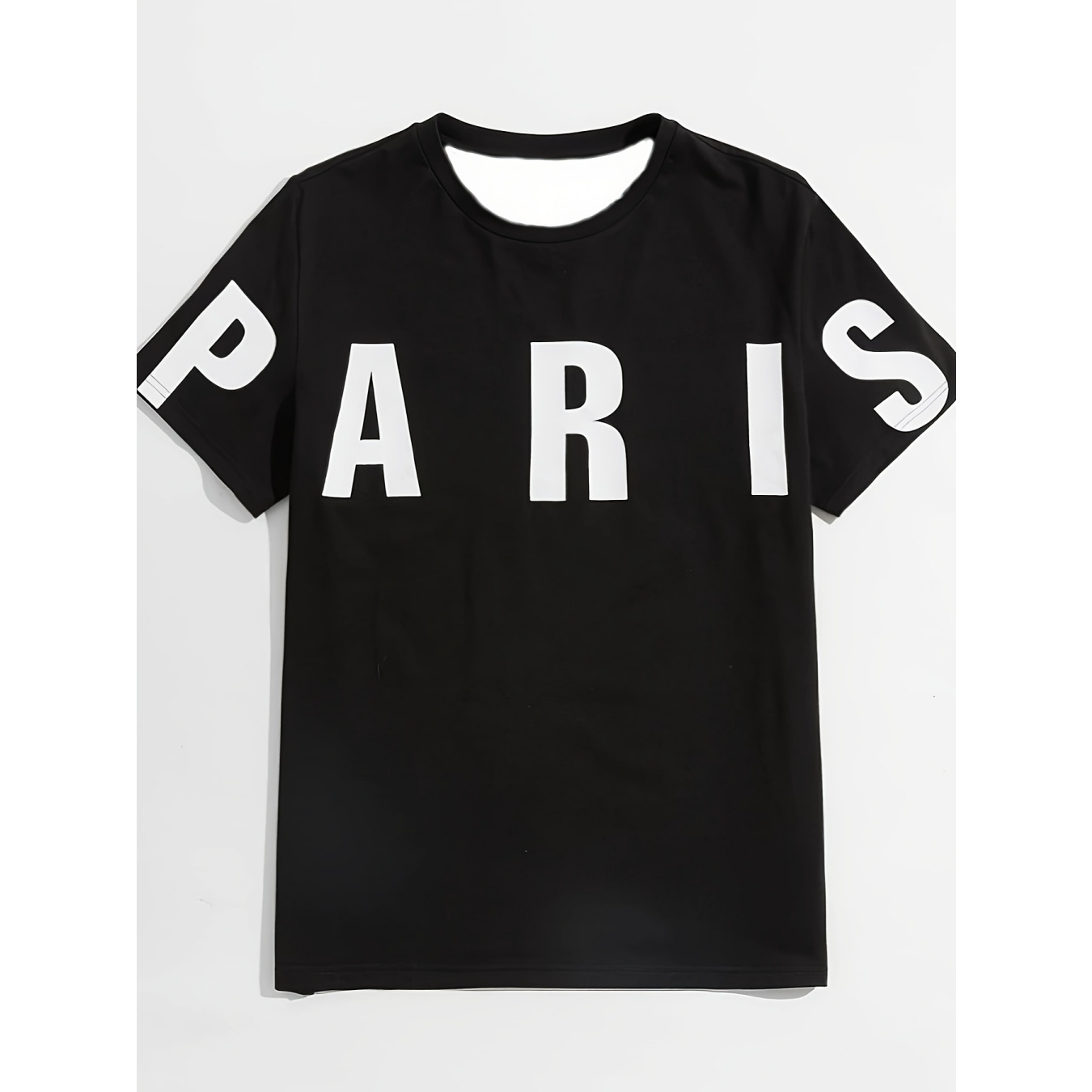 test_Men’s T-shirt Short Sleeve Basic National Flag Letter Gradient Color