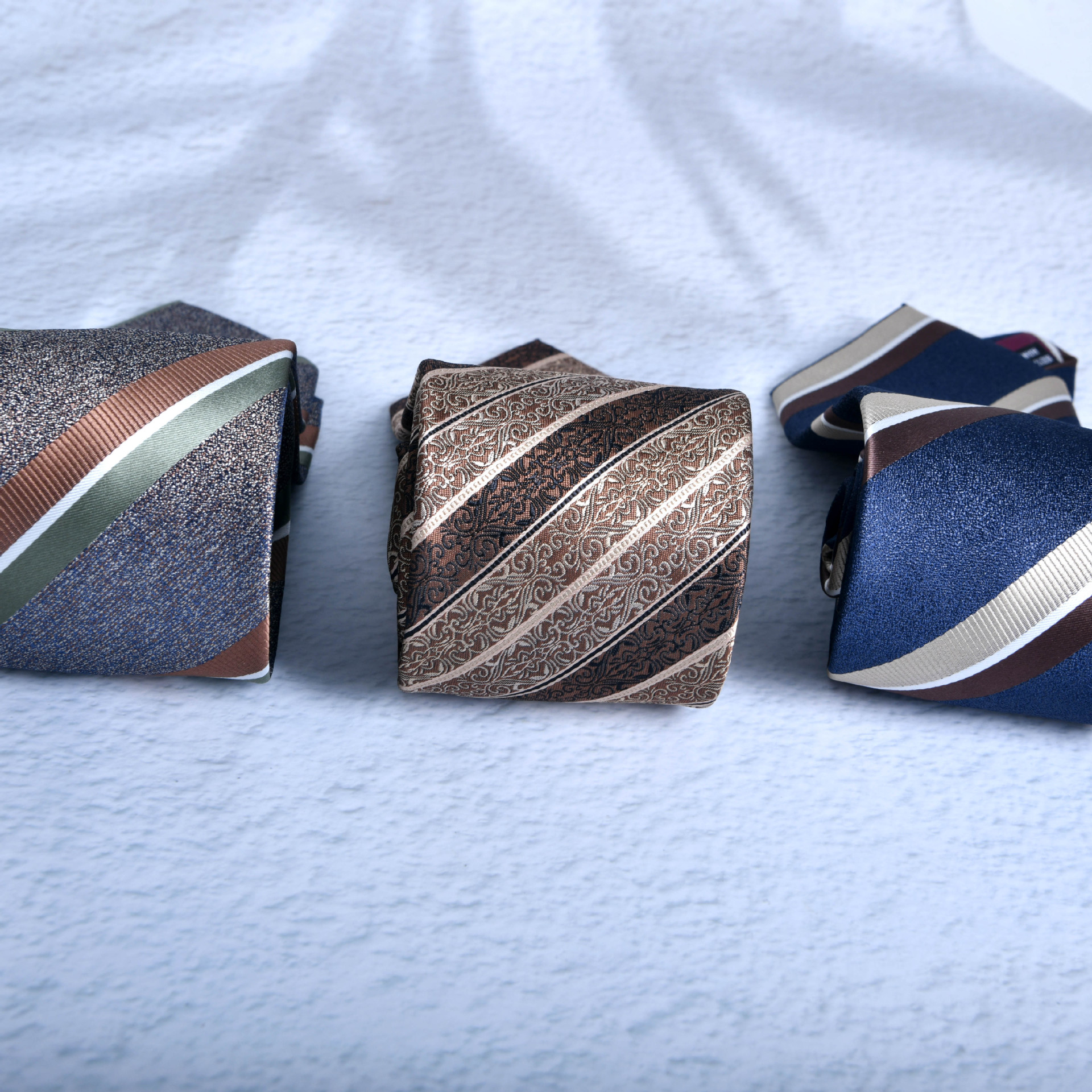 test_Men’s Business Stripe Polyester Tie In Autumn Style For Formal Occasions