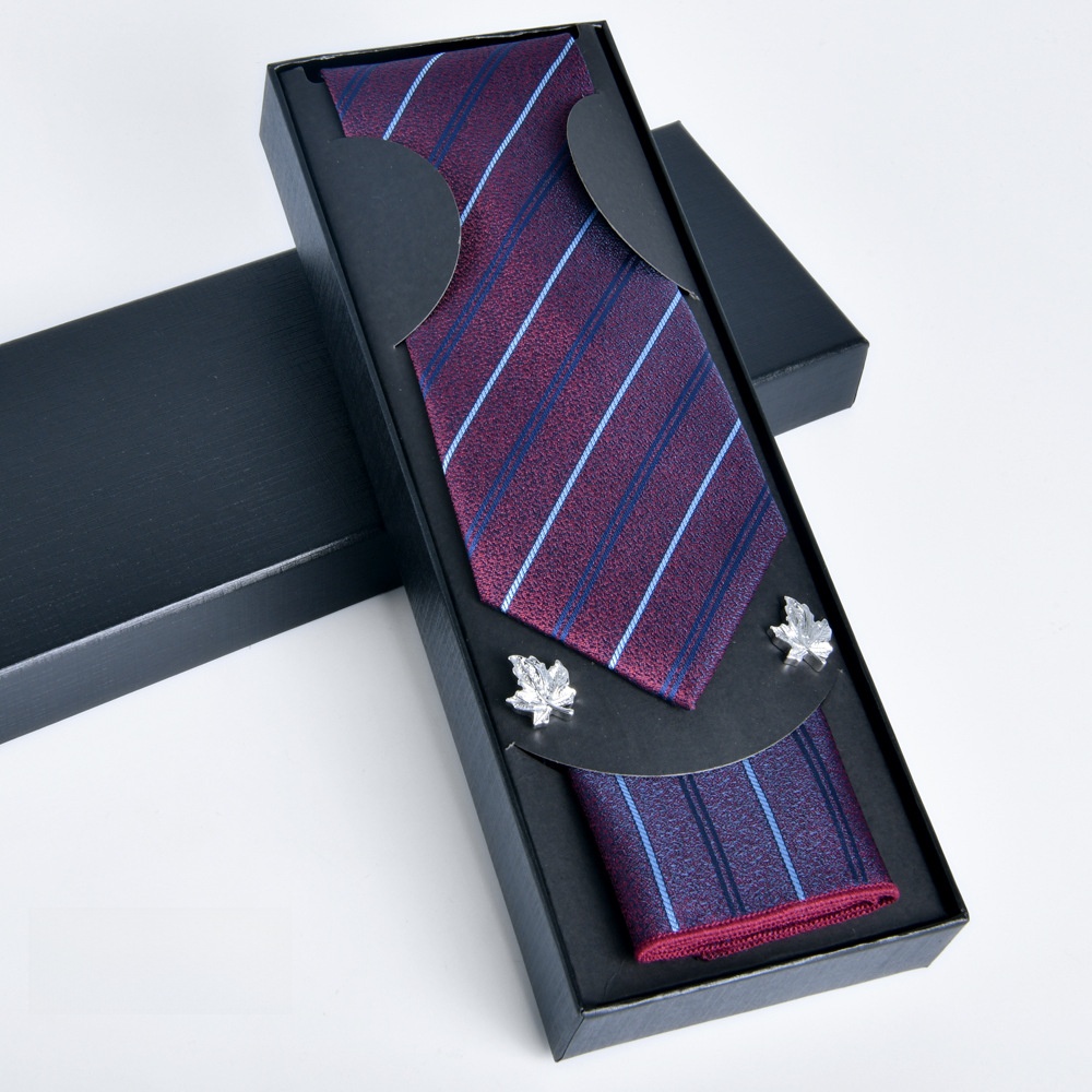 test_Men’s Business Polyester Tie With Flowers Pattern, Perfect For Spring And Father’s Day
