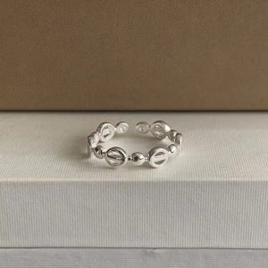 test_925 Sterling Silver Solid Color Open Ring