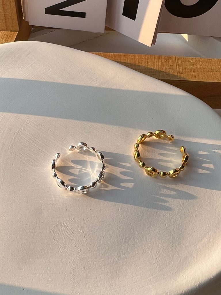 test_925 Sterling Silver Solid Color Open Ring