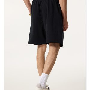 test_BE Men’s |  Summer Heavy Solid Color Casual Sports Shorts Zipper Pocket Fitness Running Pants Men
