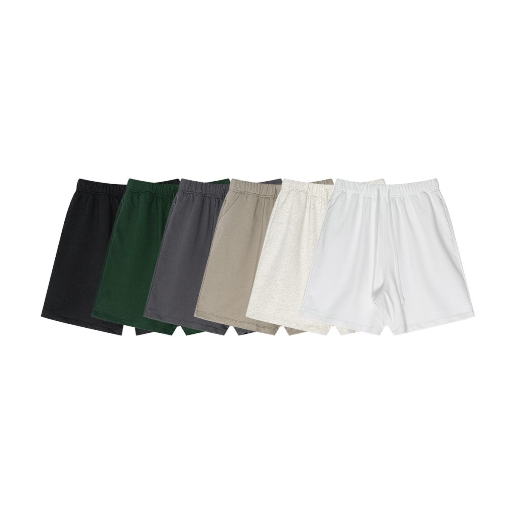 test_BE Men’s |  Summer Heavy Solid Color Casual Sports Shorts Zipper Pocket Fitness Running Pants Men