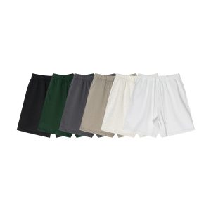 test_BE Men’s |  Summer Heavy Solid Color Casual Sports Shorts Zipper Pocket Fitness Running Pants Men