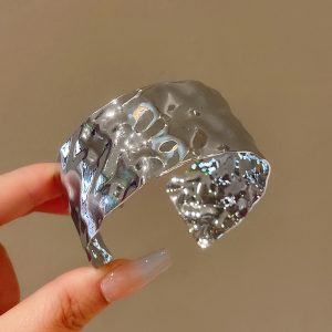 test_Exaggerated Novelty Irregular Alloy Wholesale Wide Bracelet Bangle
