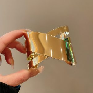 test_Exaggerated Novelty Irregular Alloy Wholesale Wide Bracelet Bangle