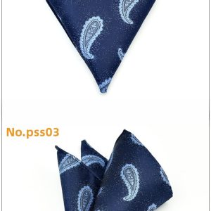 test_Men’s Business Cashew Nuts Polyester Pocket Square Featuring Jacquard Craftsmanship, One Size For Summer