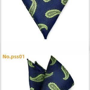 test_Men’s Business Cashew Nuts Polyester Pocket Square Featuring Jacquard Craftsmanship, One Size For Summer