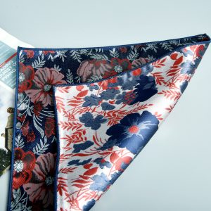 test_Men’s Business Flowers Polyester Pocket Square In Jacquard Craft For Spring Season