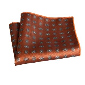test_Men’s Business Flowers Polyester Pocket Square In Jacquard Craft For Spring Season