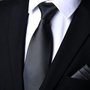 test_Men’s Business Solid Color Tie In Wine Red, Polyester Material, Perfect For Winter