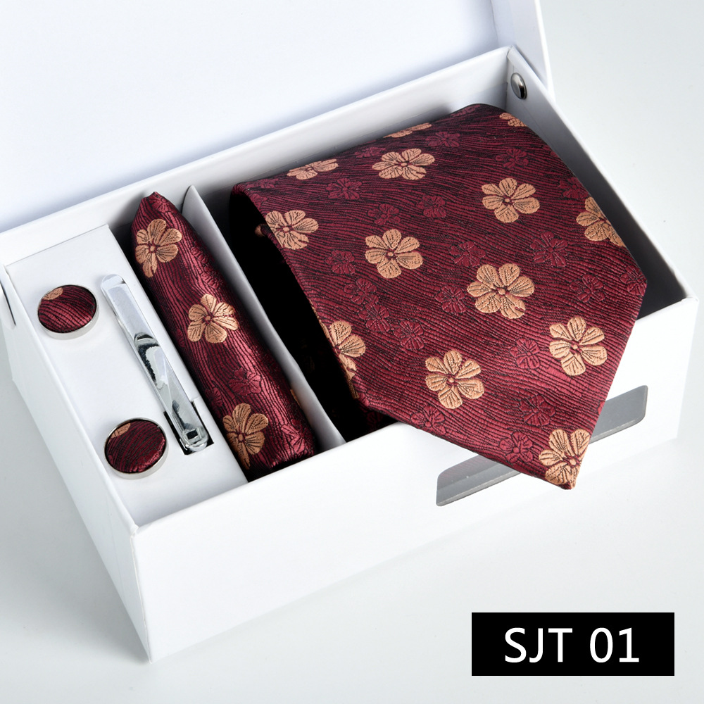 test_Men’s Business Stripe Polyester Tie, Classic Style For Formal And Office Wear