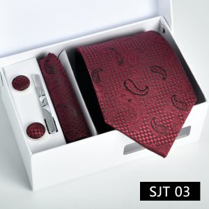 test_Men’s Business Stripe Polyester Tie, Classic Style For Formal And Office Wear