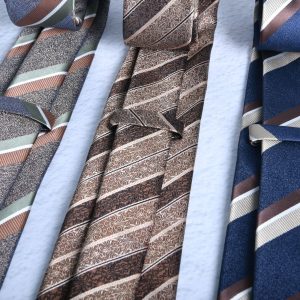 test_Men’s Business Stripe Polyester Tie In Autumn Style For Formal Occasions