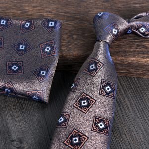 test_Men’s Business Stripe Polyester Tie In Autumn Style For Formal Occasions