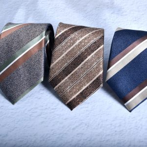 test_Men’s Business Stripe Polyester Tie In Autumn Style For Formal Occasions