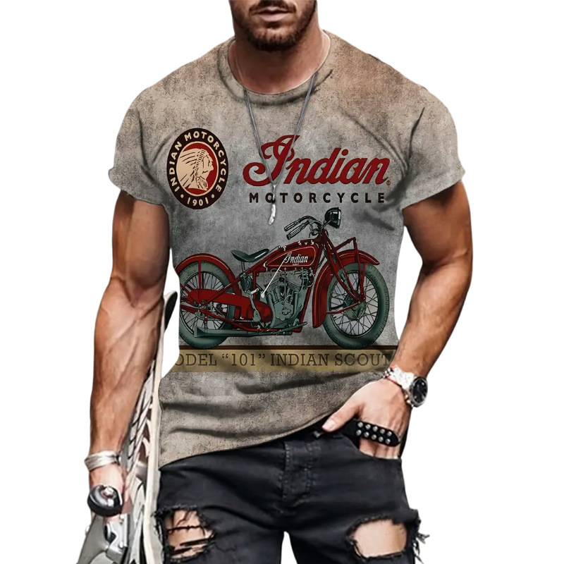 test_Men’s Letter Casual Simple Style Round Neck Short Sleeve Loose Men’s T-shirt