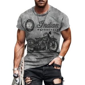 test_Men’s Letter Casual Simple Style Round Neck Short Sleeve Loose Men’s T-shirt