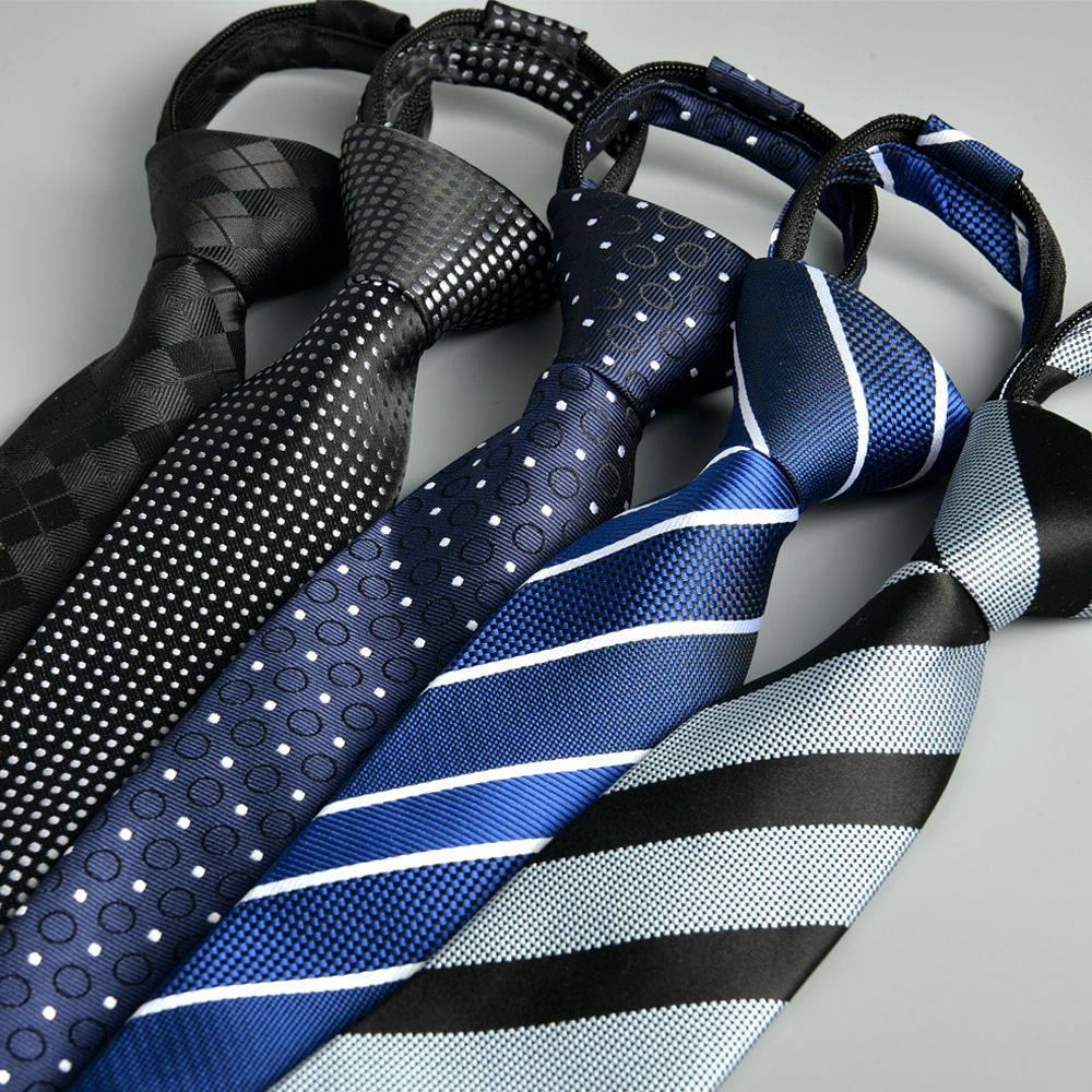 test_Men’s Polyester Stripe Tie For Autumn And Winter