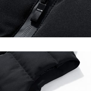 test_Men’s Solid Color Casual Standing Collar Sleeveless Loose Men’s Outwear
