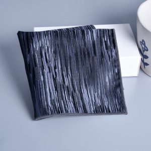 test_Men’s Wine Red Solid Color Polyester Pocket Square For Wedding, Business Style With Jacquard Craft
