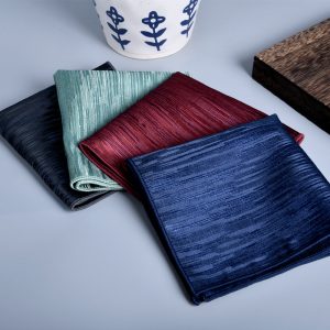 test_Men’s Wine Red Solid Color Polyester Pocket Square For Wedding, Business Style With Jacquard Craft