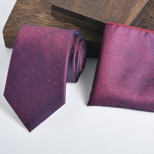 test_Unisex Business Tie With Flowers Pattern In Polyester, Suitable For Summer